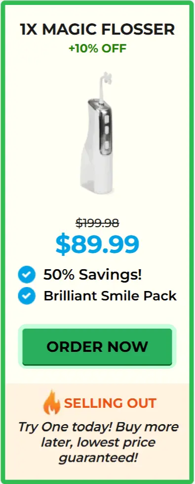 Miracle Smile Magic Flosser package price 